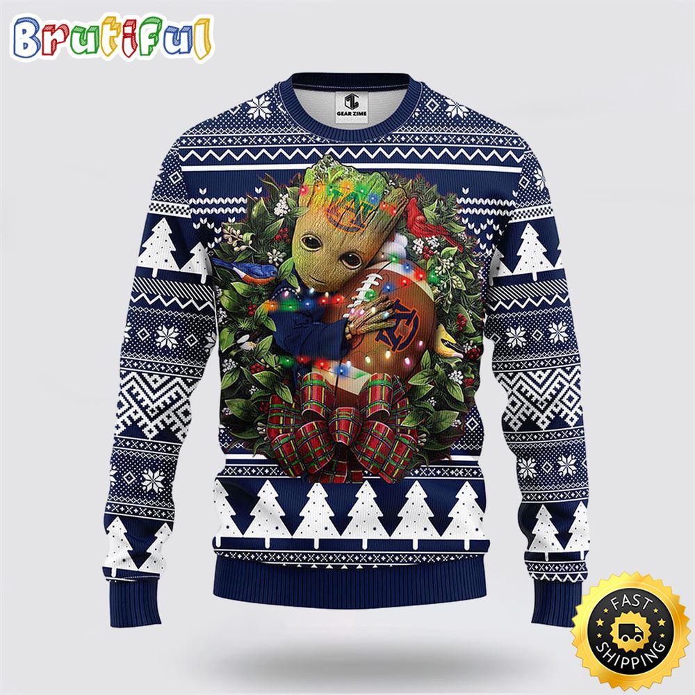 NCAA Auburn Tigers Ugly Sweater Groot Christmas Sweater uufarh.jpg