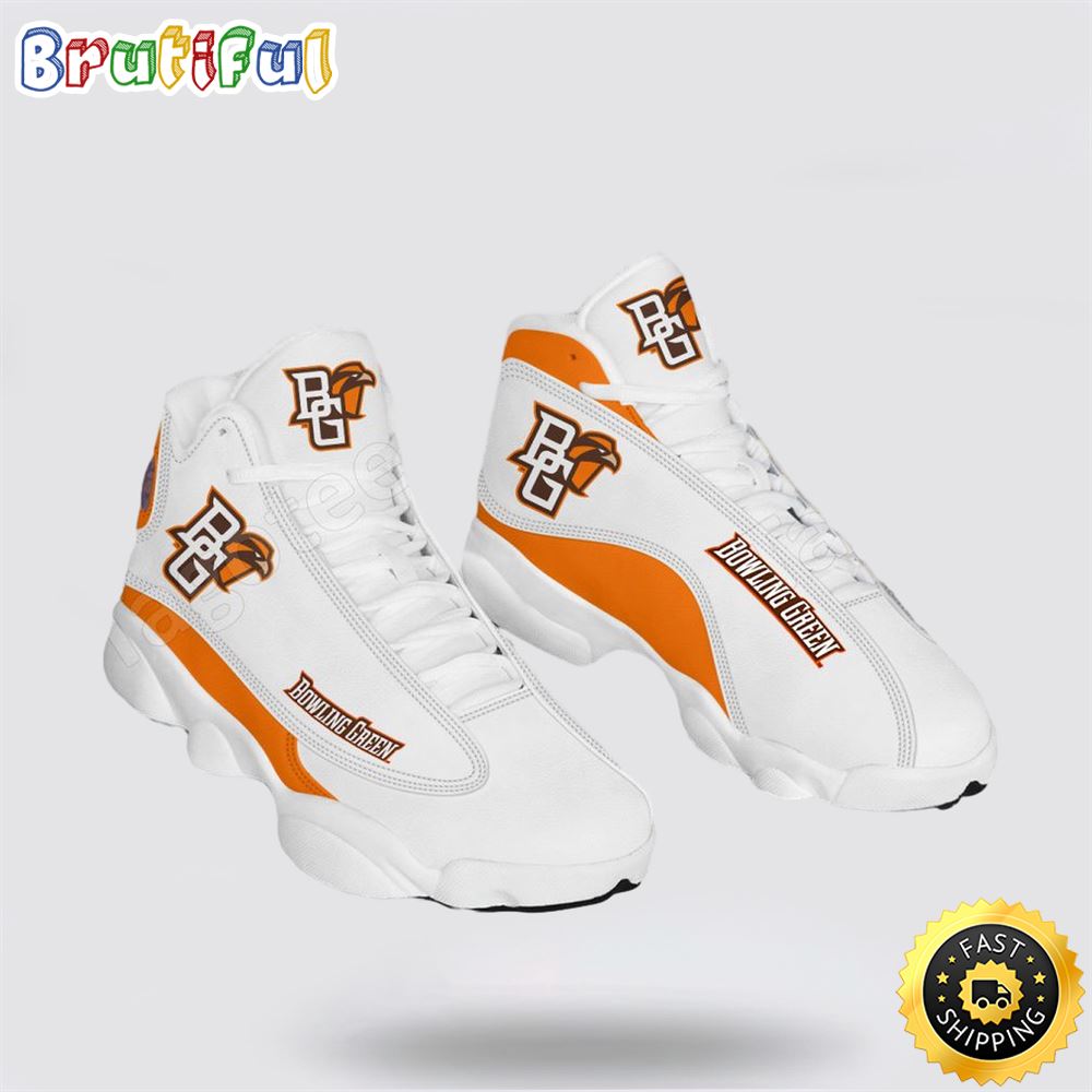 NCAA Bowling Green Air Jordan 13 All Over Print Logo Sneakers 1 ealjfr.jpg