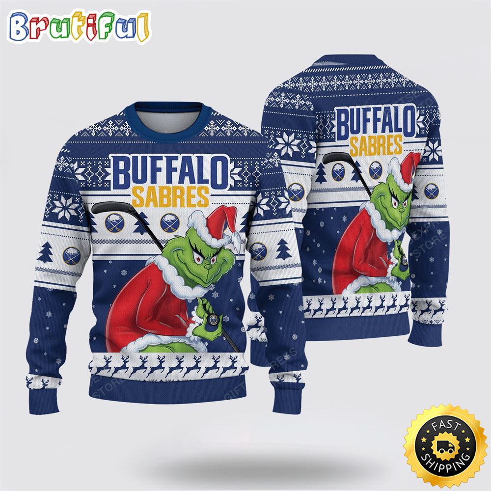 NCAA Buffalo Sabres Ugly Sweater Grinch Funny Christmas Football Sweater 1 pesek8.jpg