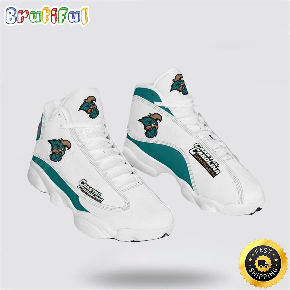 NCAA Coastal Carolina Air Jordan 13 All Over Print Logo Sneakers 1 duun0c.jpg