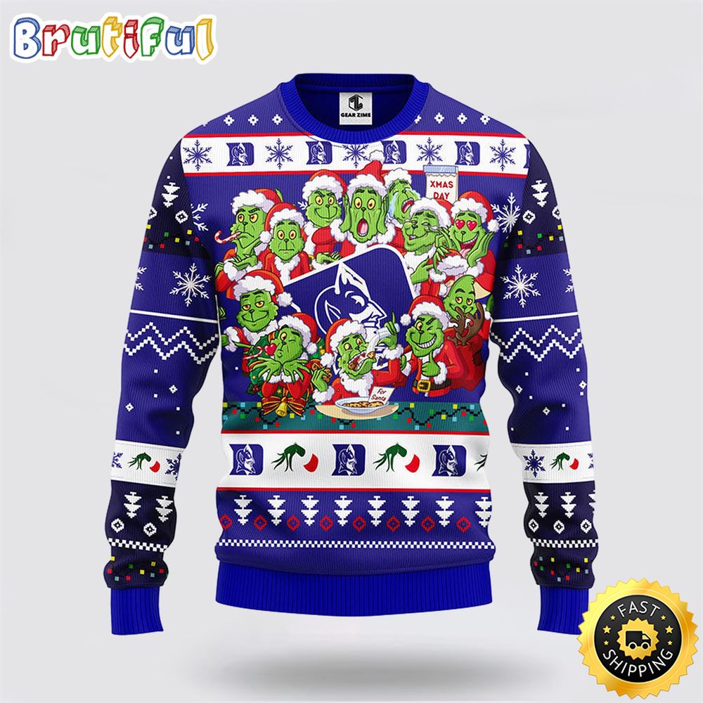 NCAA Duke Blue Devils Ugly Sweater 12 Grinch Xmas Day Ugly Christmas Sweater lnwdzs.jpg