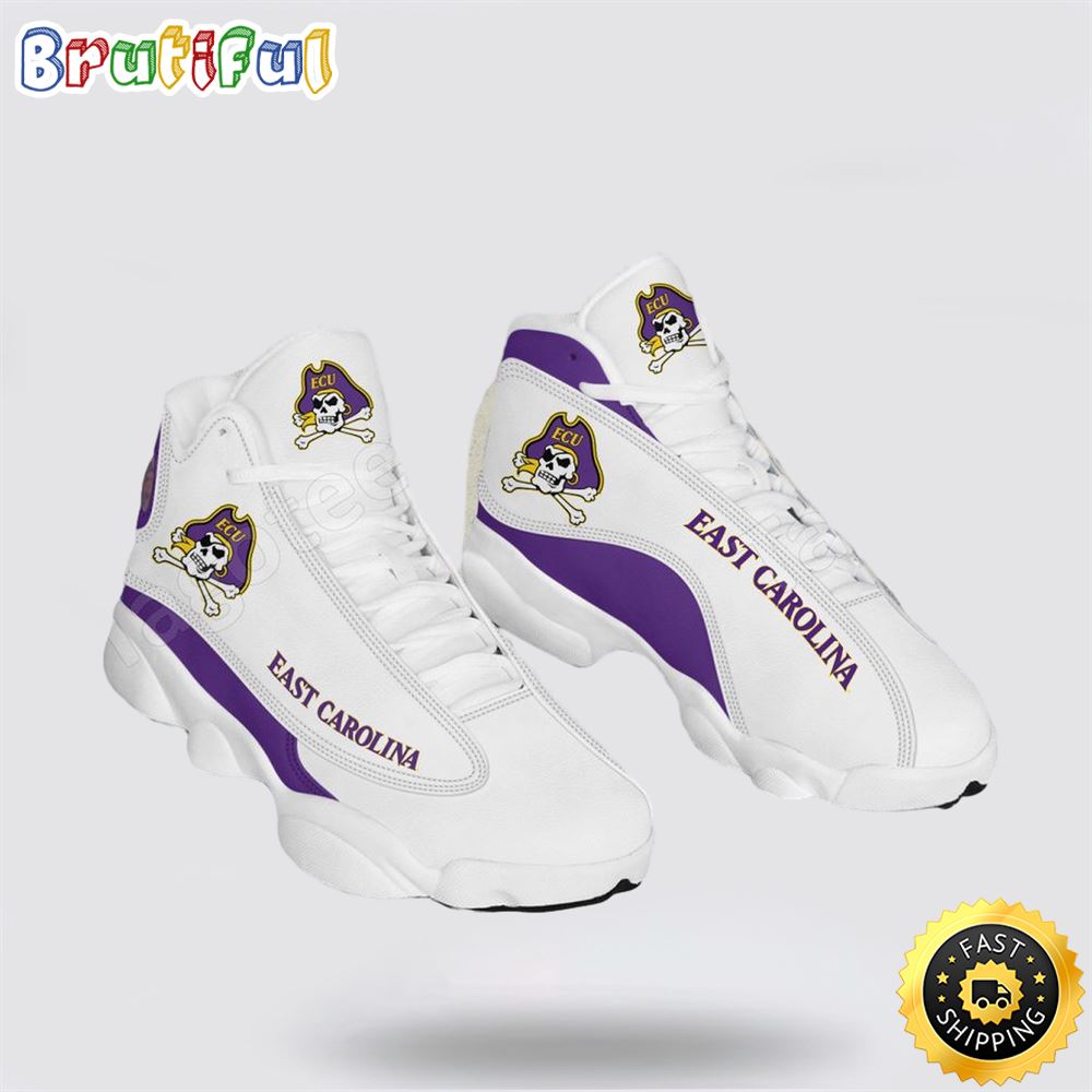 NCAA East Carolina Air Jordan 13 All Over Print Logo Sneakers 1 ujqr2w.jpg