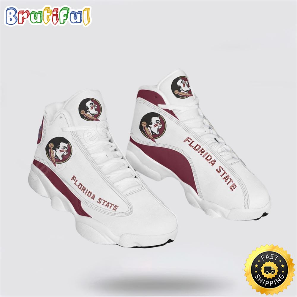 NCAA Florida State Air Jordan 13 All Over Print Logo Sneakers 1 eghpfg.jpg