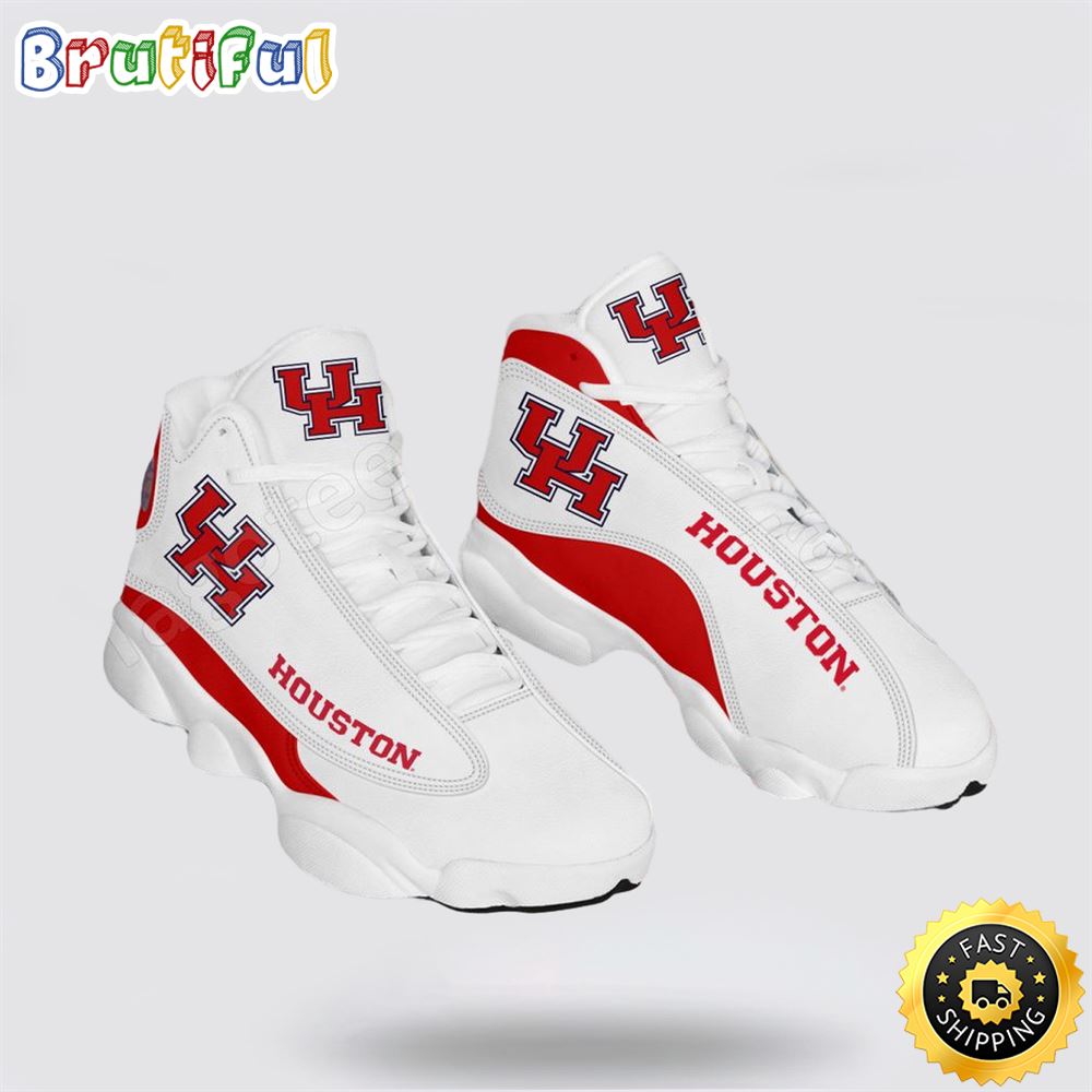 NCAA Houston Air Jordan 13 All Over Print Logo Sneakers 1 czg9ws.jpg
