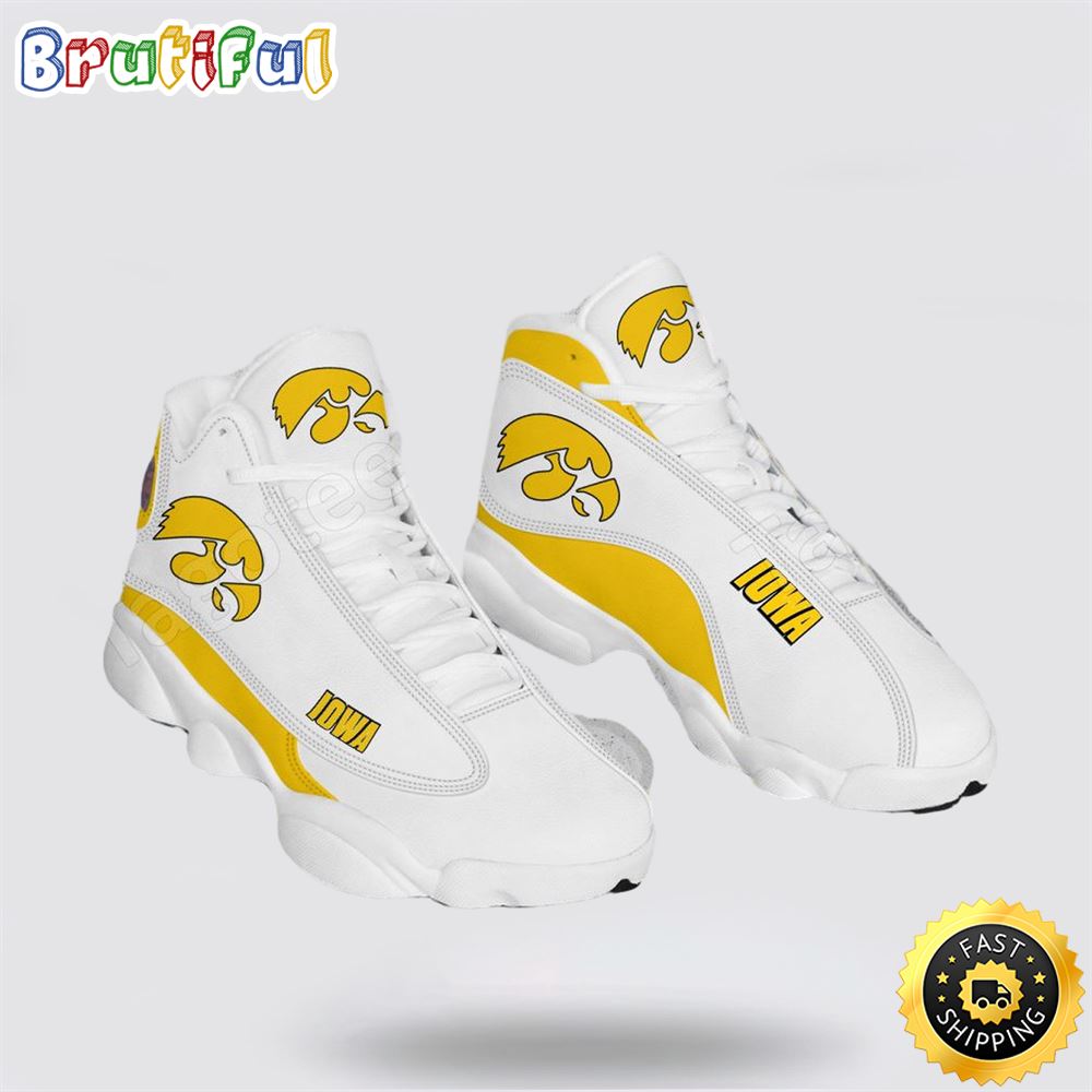 NCAA Iowa Air Jordan 13 All Over Print Logo Sneakers 1 w2c14q.jpg