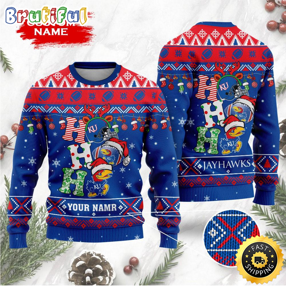 NCAA Kansas Jayhawks Ugly Sweater Custom Name Wool Sweater p9rgtj.jpg