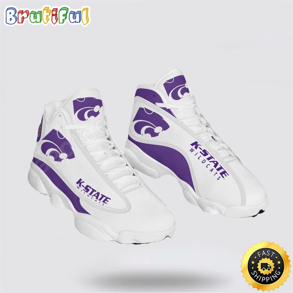 NCAA Kansas State Wildcats Air Jordan 13 All Over Print Logo Sneakers 1 xbtew4.jpg