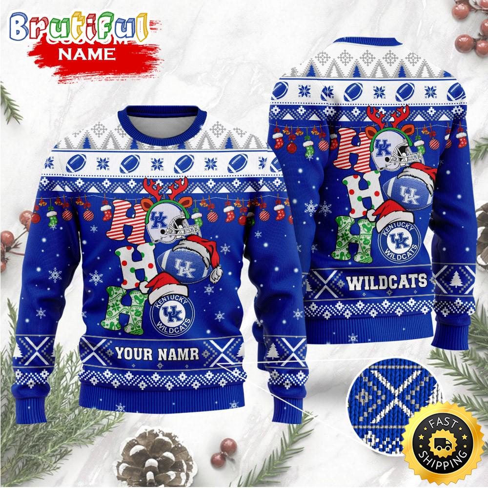 NCAA Kentucky Wildcats Ugly Sweater Custom Name Wool Sweater yqpffs.jpg