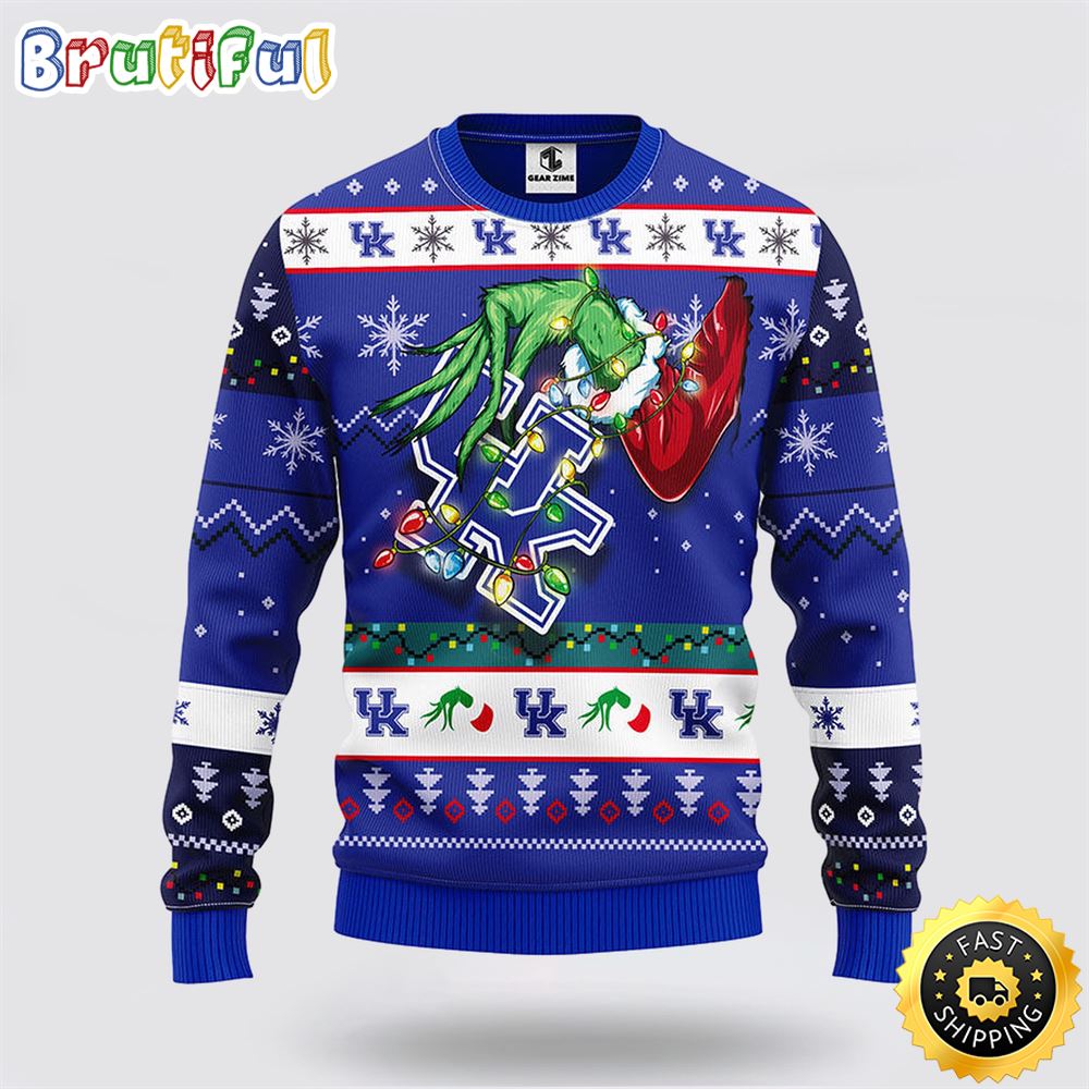 NCAA Kentucky Wildcats Ugly Sweater Grinch Ugly Christmas Sweater vs6foh.jpg