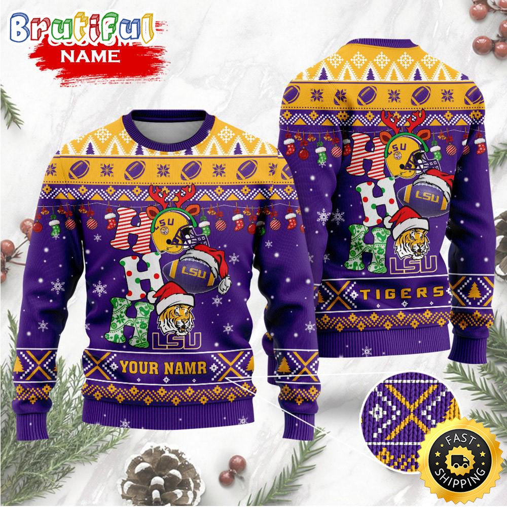 NCAA LSU Tigers Ugly Sweater Custom Name Wool Sweater ixlckv.jpg