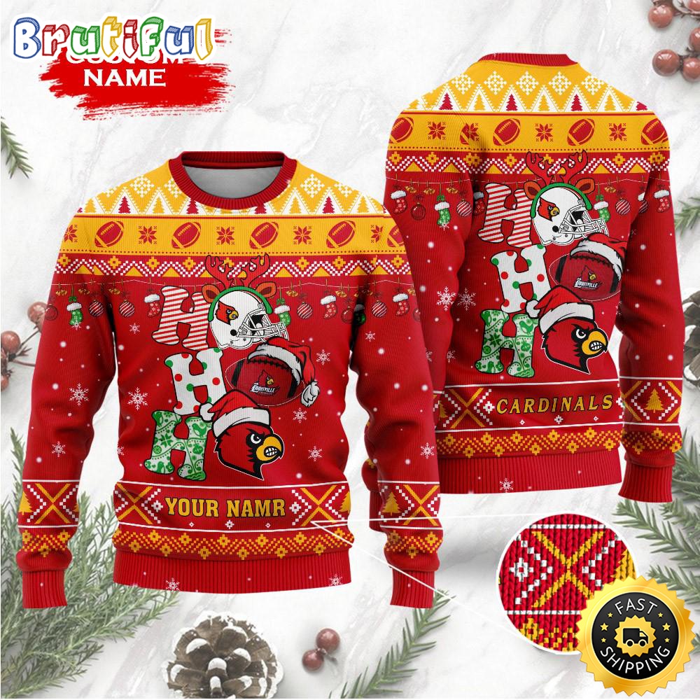NCAA Louisville Cardinals Ugly Sweater Custom Name Wool Sweater qwhxxi.jpg