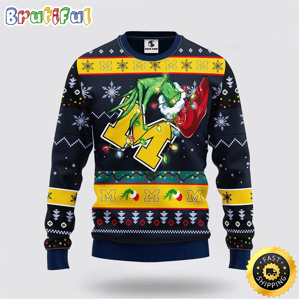 NCAA Michigan Wolverines Ugly Sweater Grinch Ugly Christmas Sweater wjgzbo.jpg