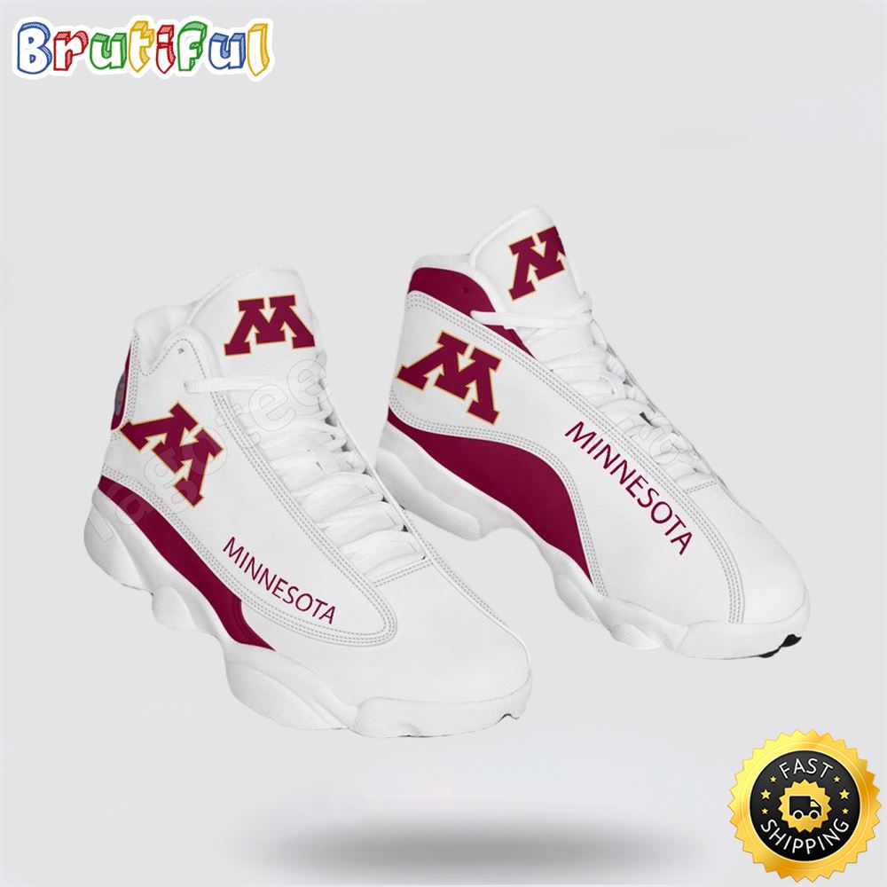 NCAA Minnesota Air Jordan 13 All Over Print Logo Sneakers 1 vu0grw.jpg