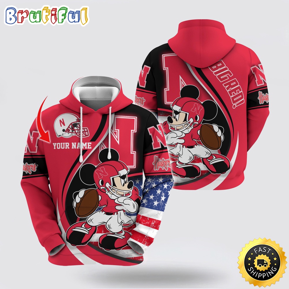 NCAA Nebraska Cornhuskers Hoodie Mickey Mouse 100 Year Anniversary 1 i8vuwo.jpg
