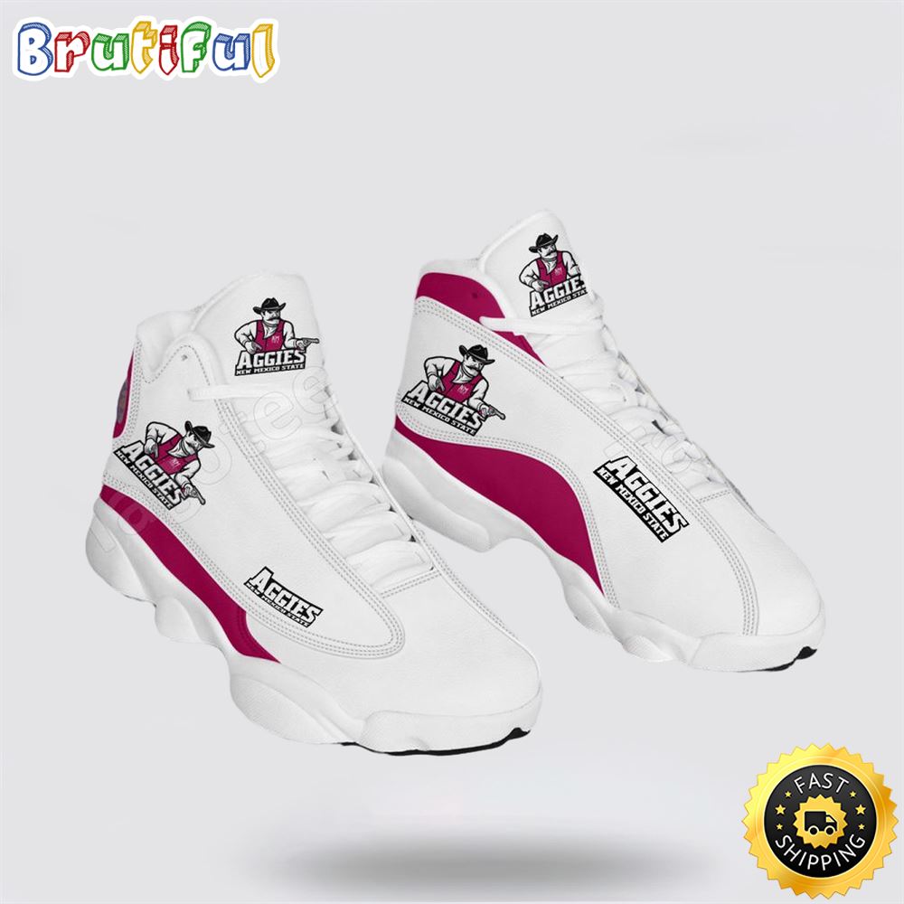 NCAA New Mexico State Air Jordan 13 All Over Print Logo Sneakers 1 ldwhzz.jpg