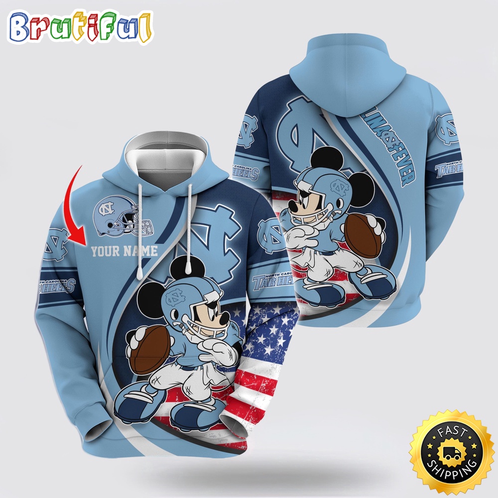 NCAA North Carolina Tar Heels Hoodie Mickey Mouse 100 Year Anniversary 1 zwjd3d.jpg
