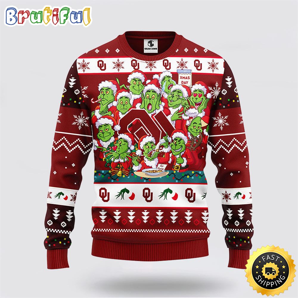 NCAA Oklahoma Sooners Ugly Sweater 12 Grinch Xmas Day Ugly Christmas Sweater ssmqjt.jpg