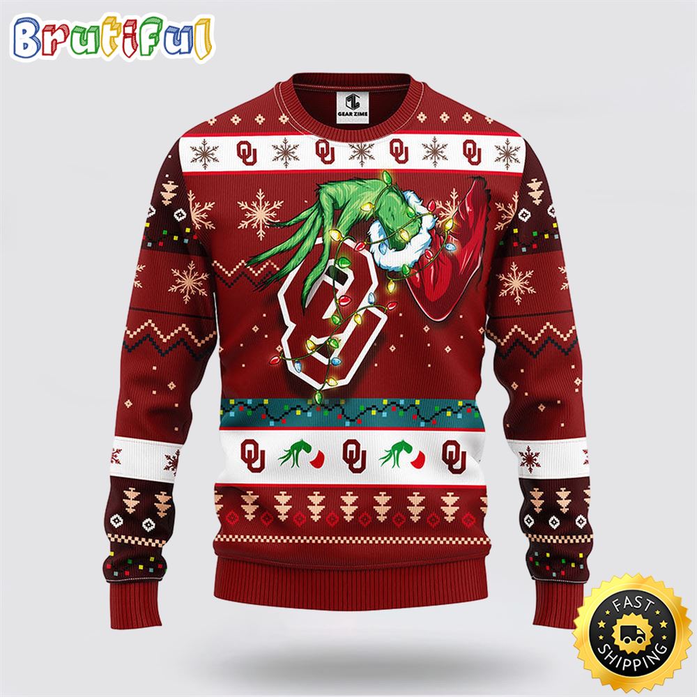 NCAA Oklahoma Sooners Ugly Sweater Grinch Ugly Christmas Sweater d5ej4h.jpg