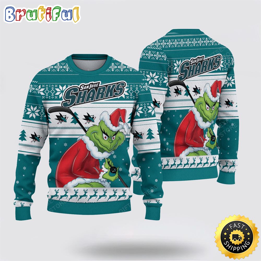NCAA San Jose Sharks Ugly Sweater Grinch Funny Christmas Football Sweater 1 lzsrzw.jpg