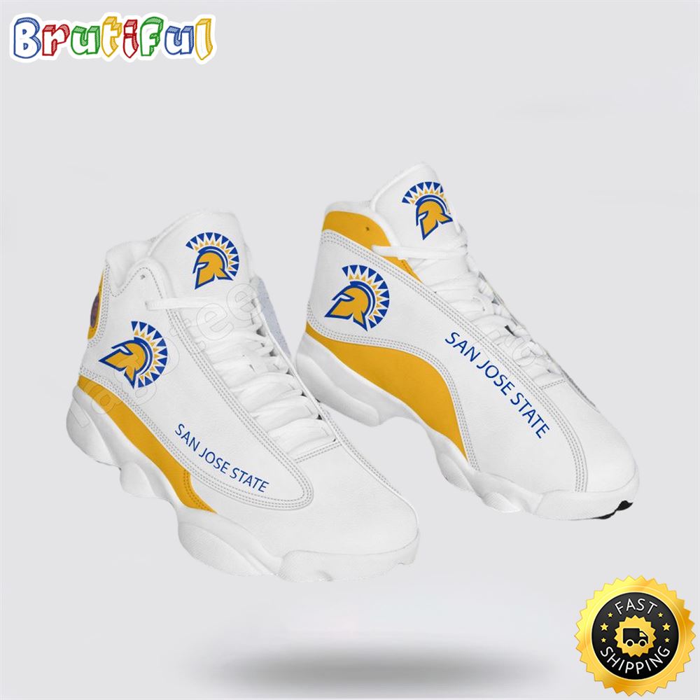 NCAA San Jose State Air Jordan 13 All Over Print Logo Sneakers 1 plkgw1.jpg