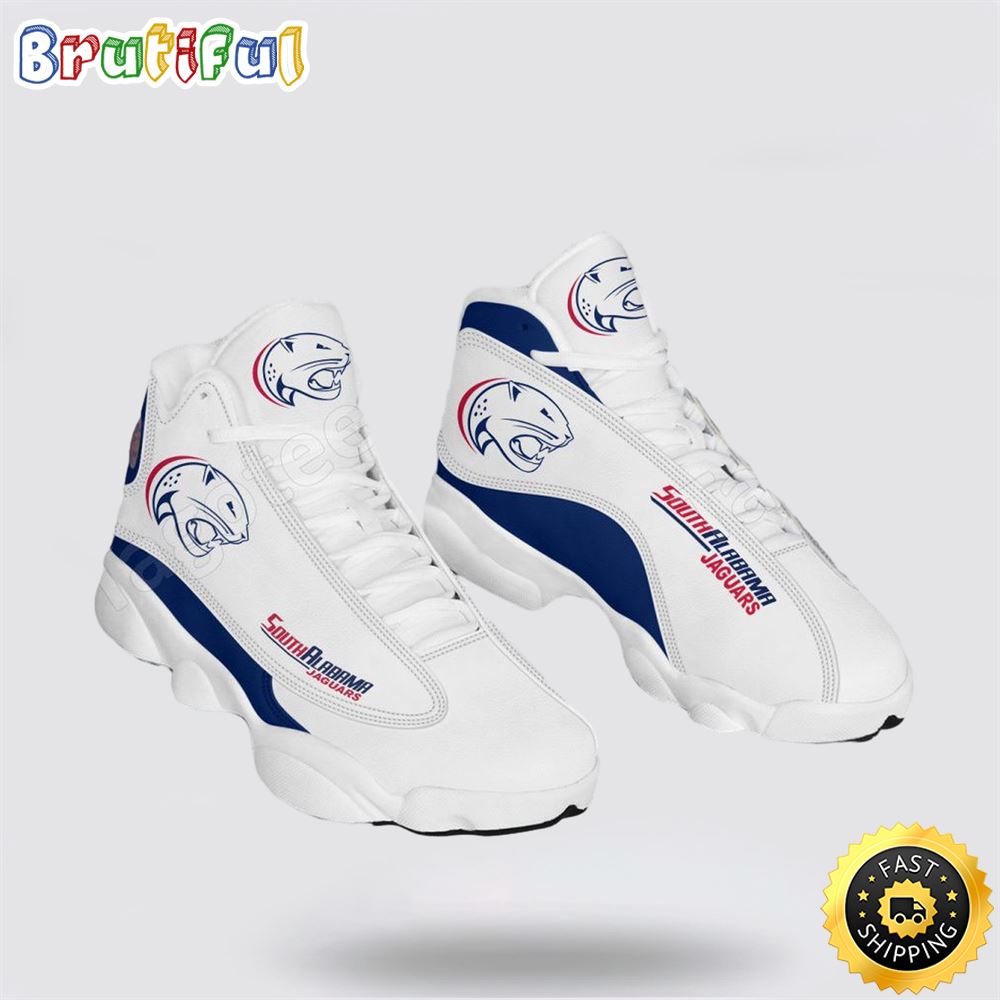 NCAA South Alabama Air Jordan 13 All Over Print Logo Sneakers 1 uhg7o5.jpg