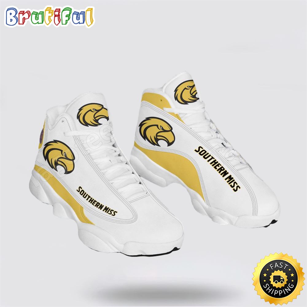 NCAA Southern Miss Air Jordan 13 All Over Print Logo Sneakers 1 olfofu.jpg