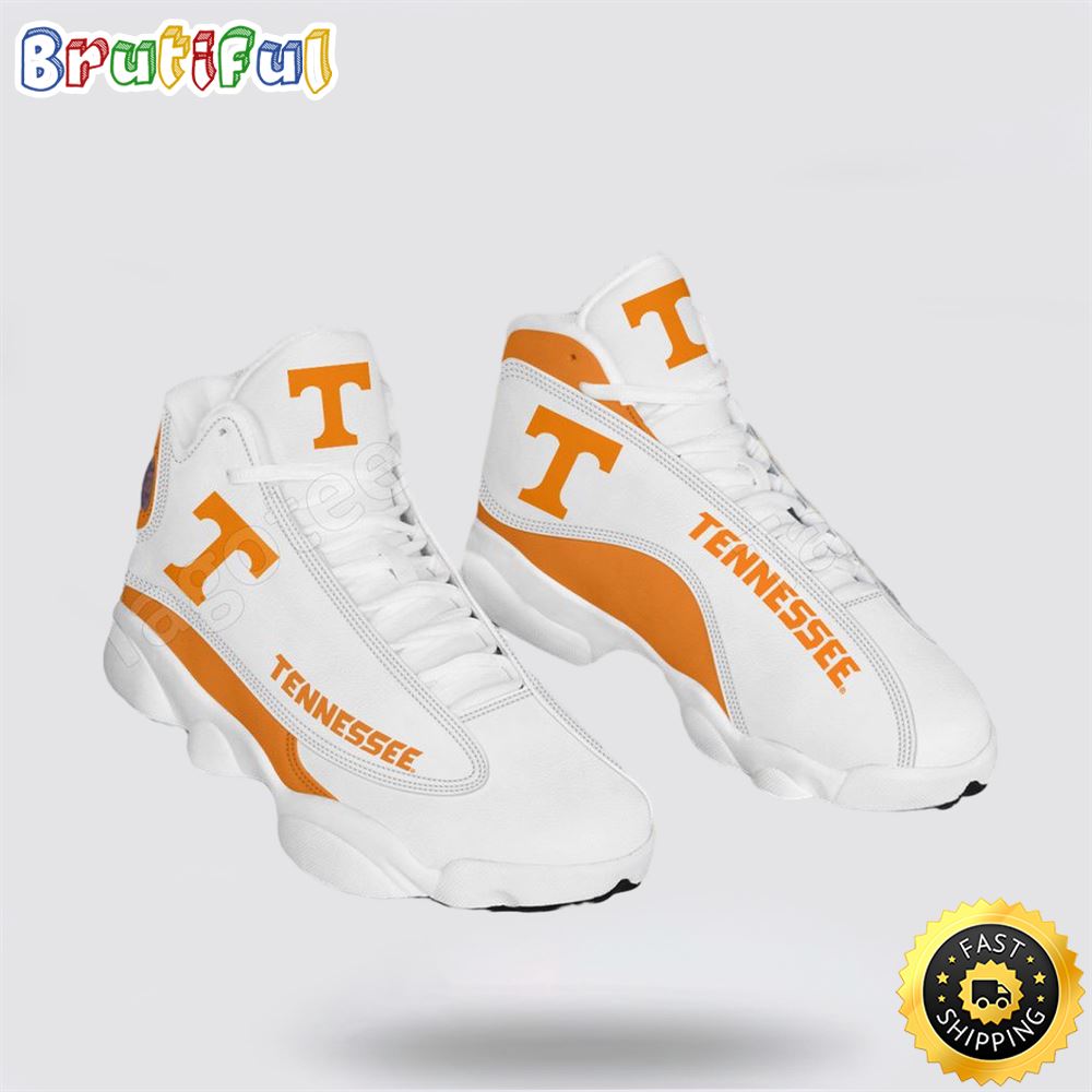 NCAA Tennessee Air Jordan 13 All Over Print Logo Sneakers 1 cns101.jpg