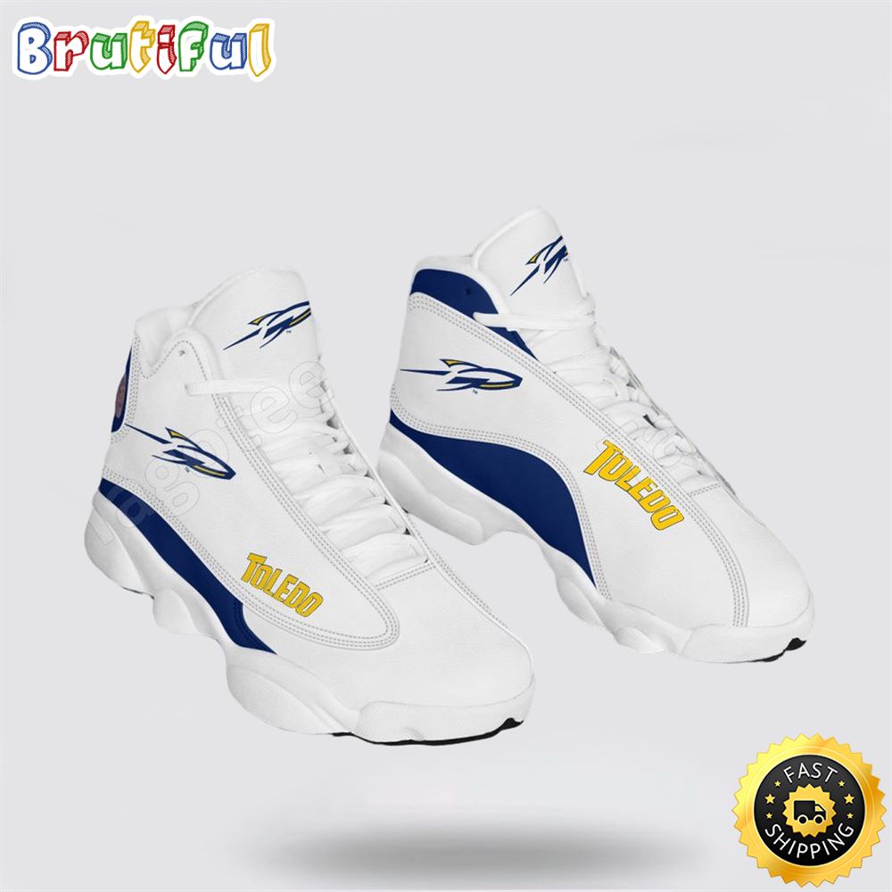 NCAA Toledo Air Jordan 13 All Over Print Logo Sneakers 1 fxnhku.jpg