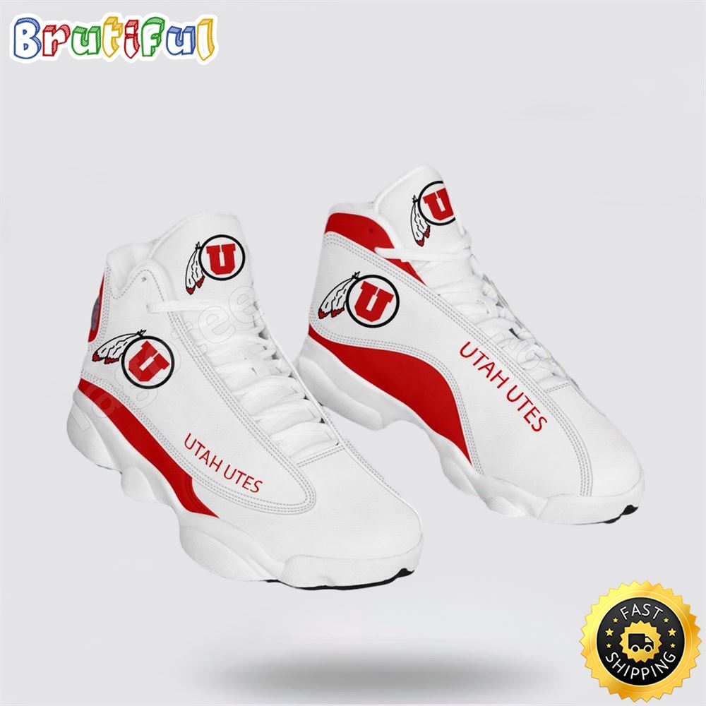 NCAA Utah Utes Air Jordan 13 All Over Print Logo Sneakers 1 c7om1l.jpg