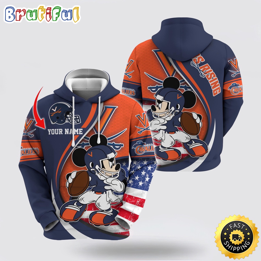 NCAA Virginia Cavaliers Hoodie Mickey Mouse 100 Year Anniversary 1 axluts.jpg