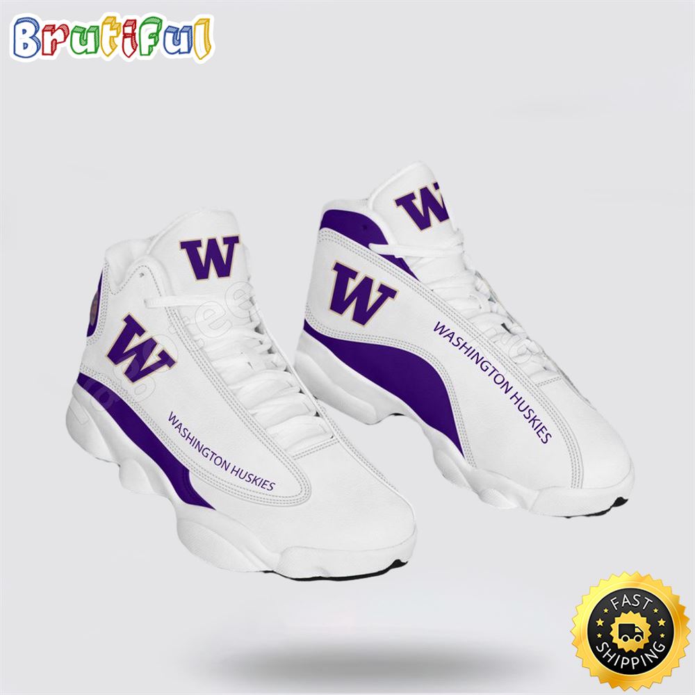 NCAA Washington Huskies Air Jordan 13 All Over Print Logo Sneakers 1 cjxbph.jpg