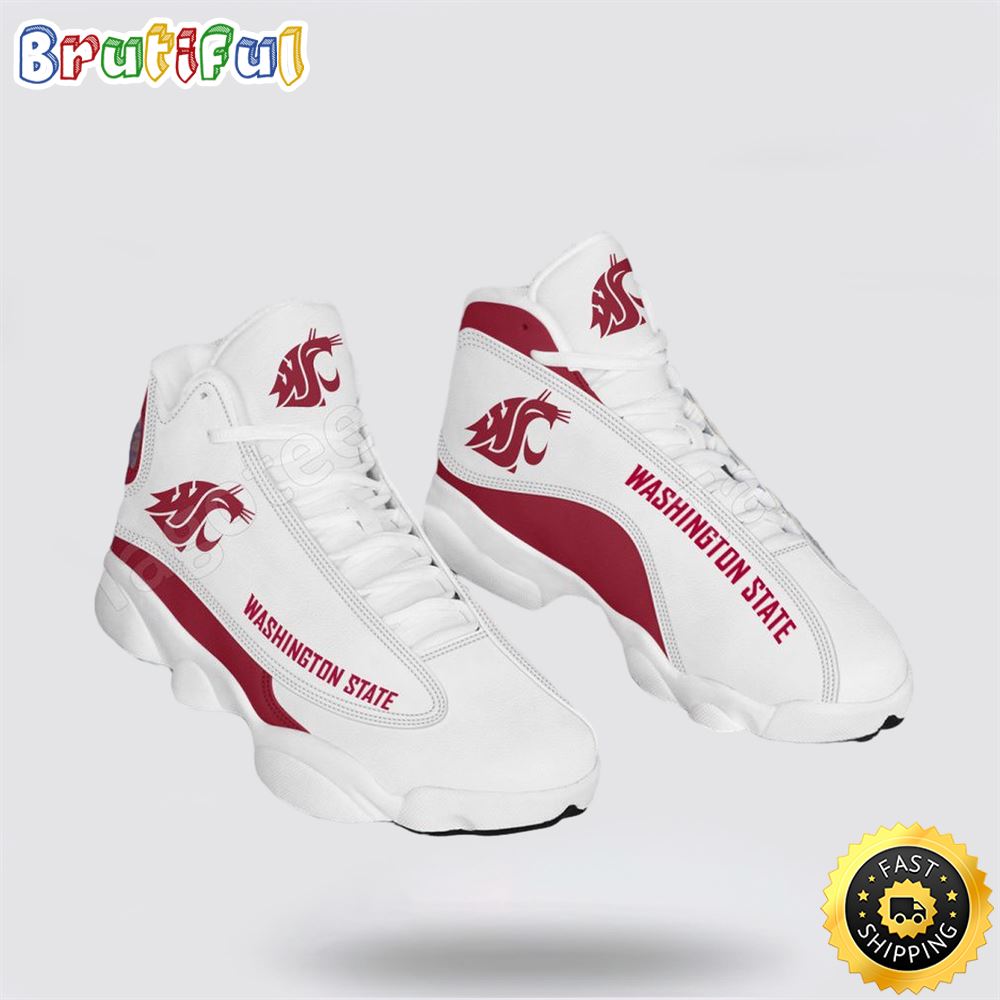 NCAA Washington State Air Jordan 13 All Over Print Logo Sneakers 1 ucktdx.jpg