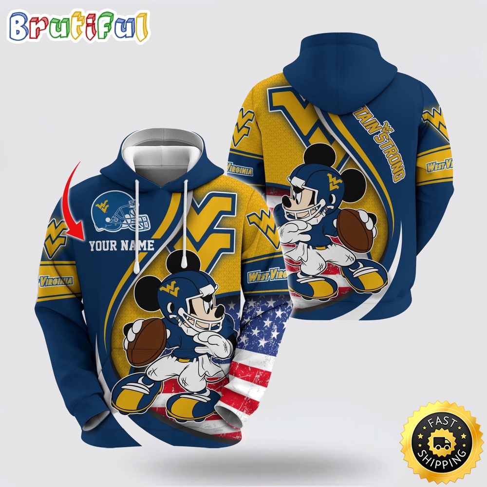 NCAA West Virginia Mountaineers Hoodie Mickey Mouse 100 Year Anniversary 1 bzxw5i.jpg