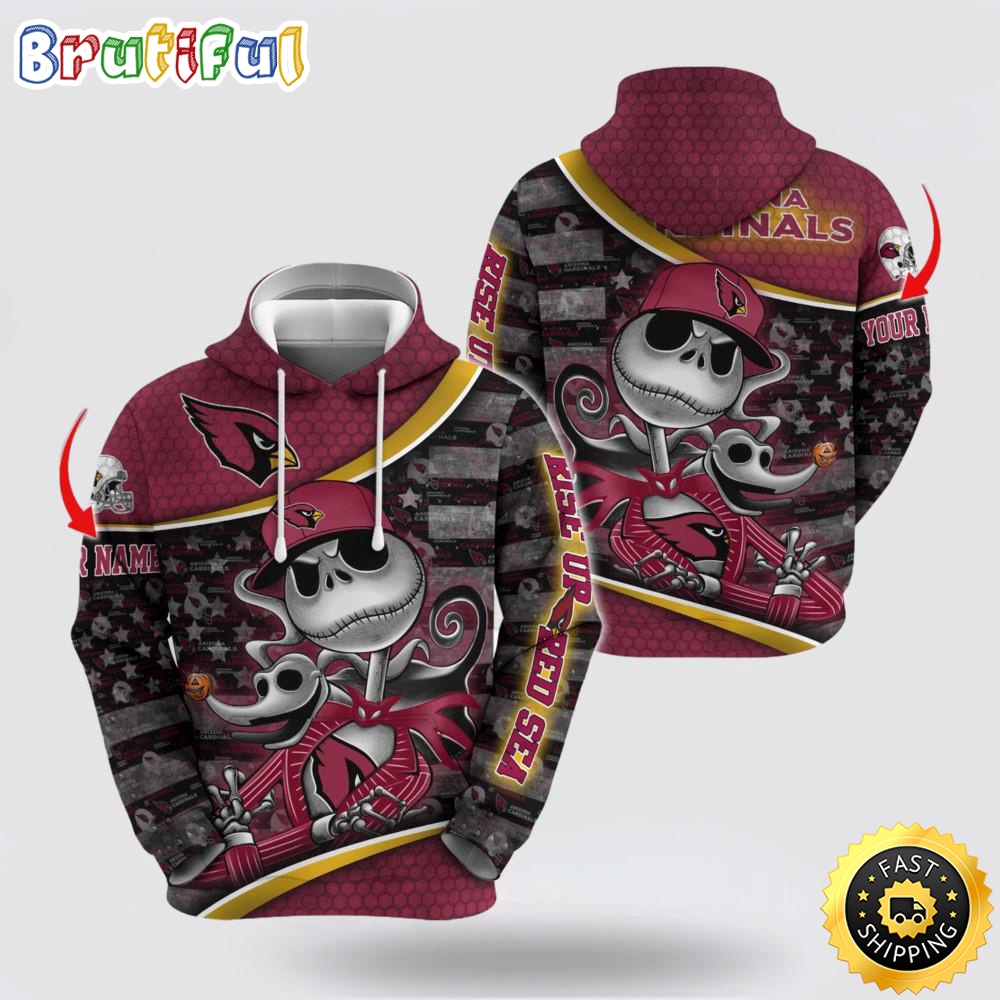 NFL Arizona Cardinals Hoodie Jack Custom 3D Hoodie Trending Shirt For This Season rcngmm