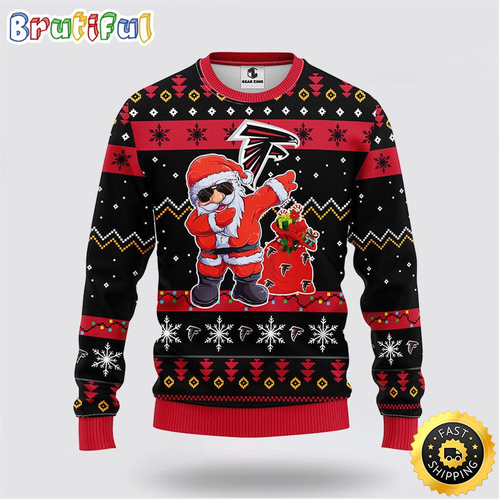 NFL Atlanta Falcons Ugly Sweater Santa Claus Ugly Christmas Sweater n8u2bc.jpg