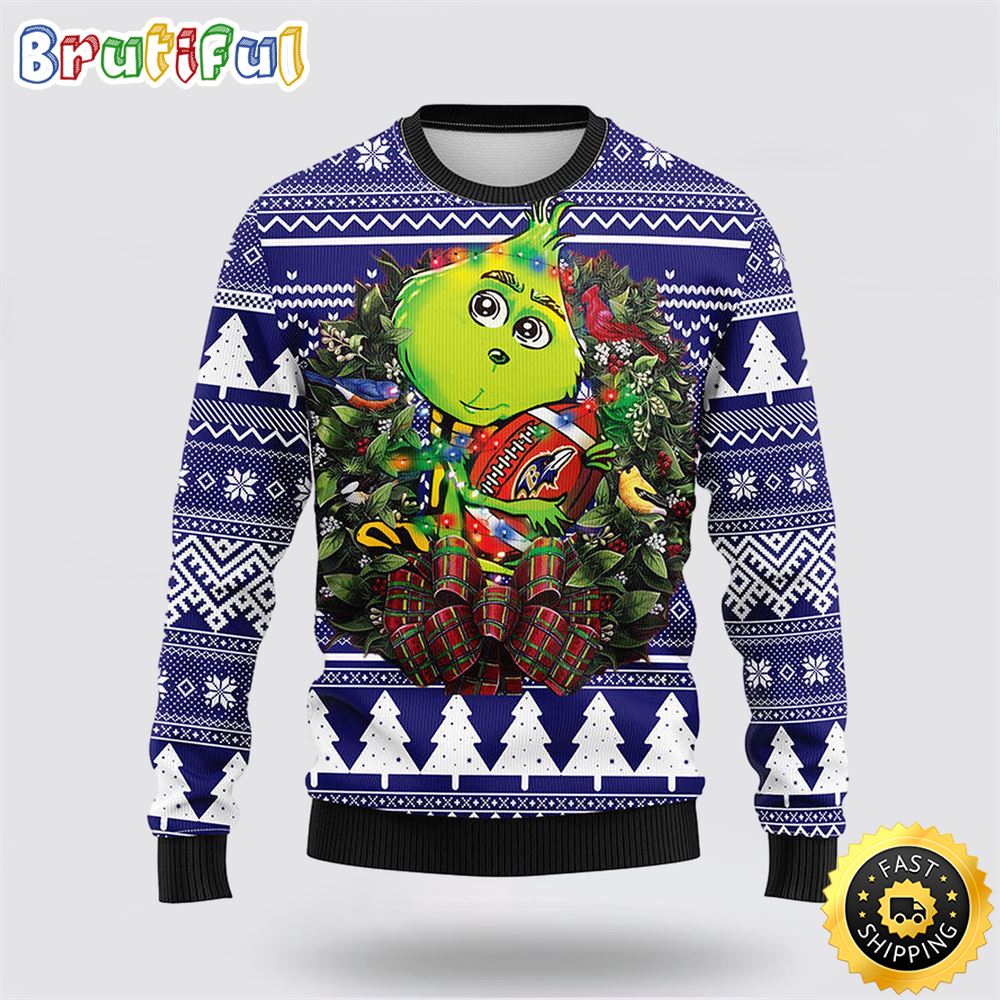 NFL Baltimore Ravens Ugly Sweater Grinch Hug Ugly Christmas Sweater qqxhdl.jpg