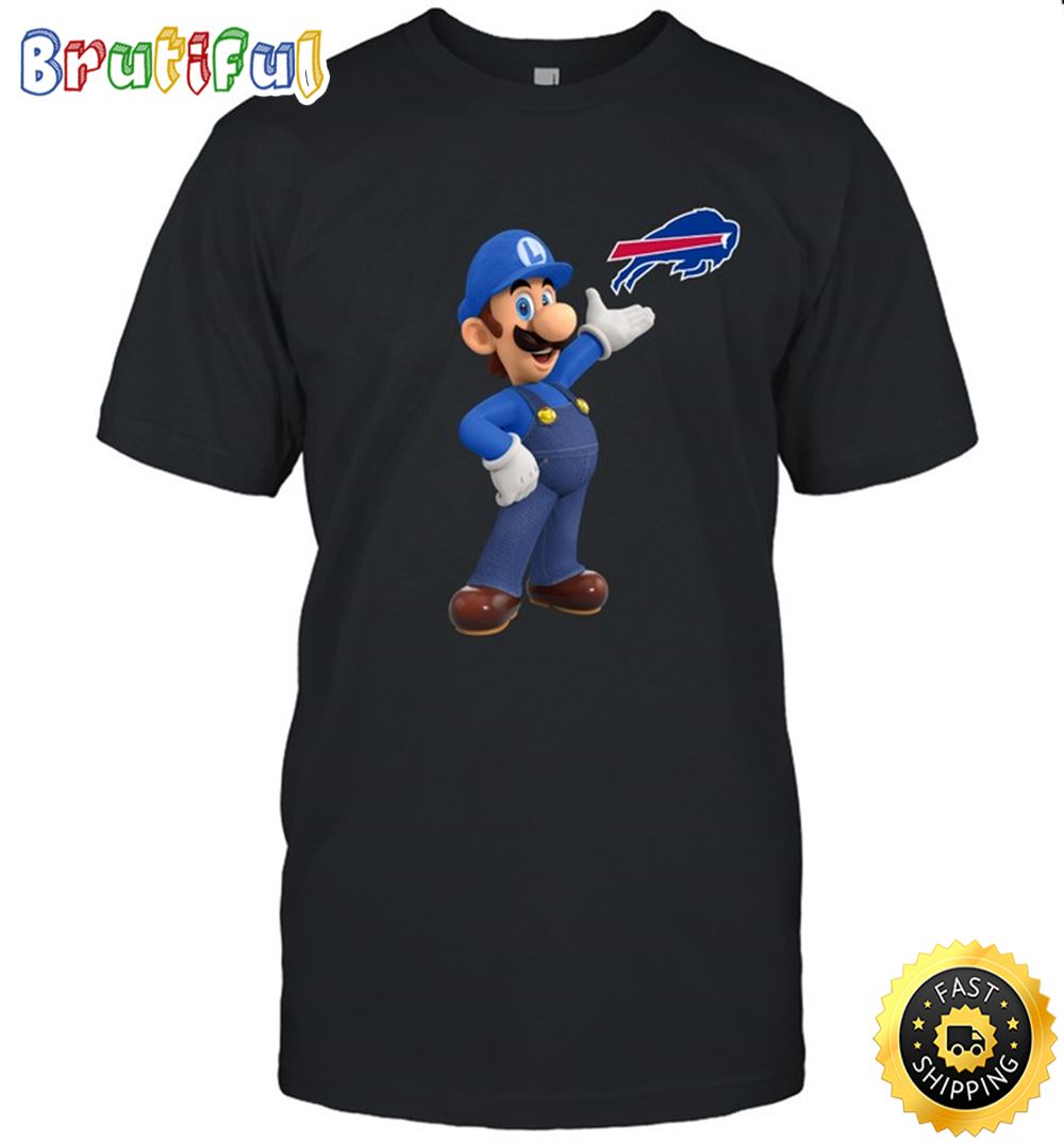 NFL Buffalo Bills T Shirt Print Mario Nfl Tshirt Mario For Fans 1 oevasq.jpg