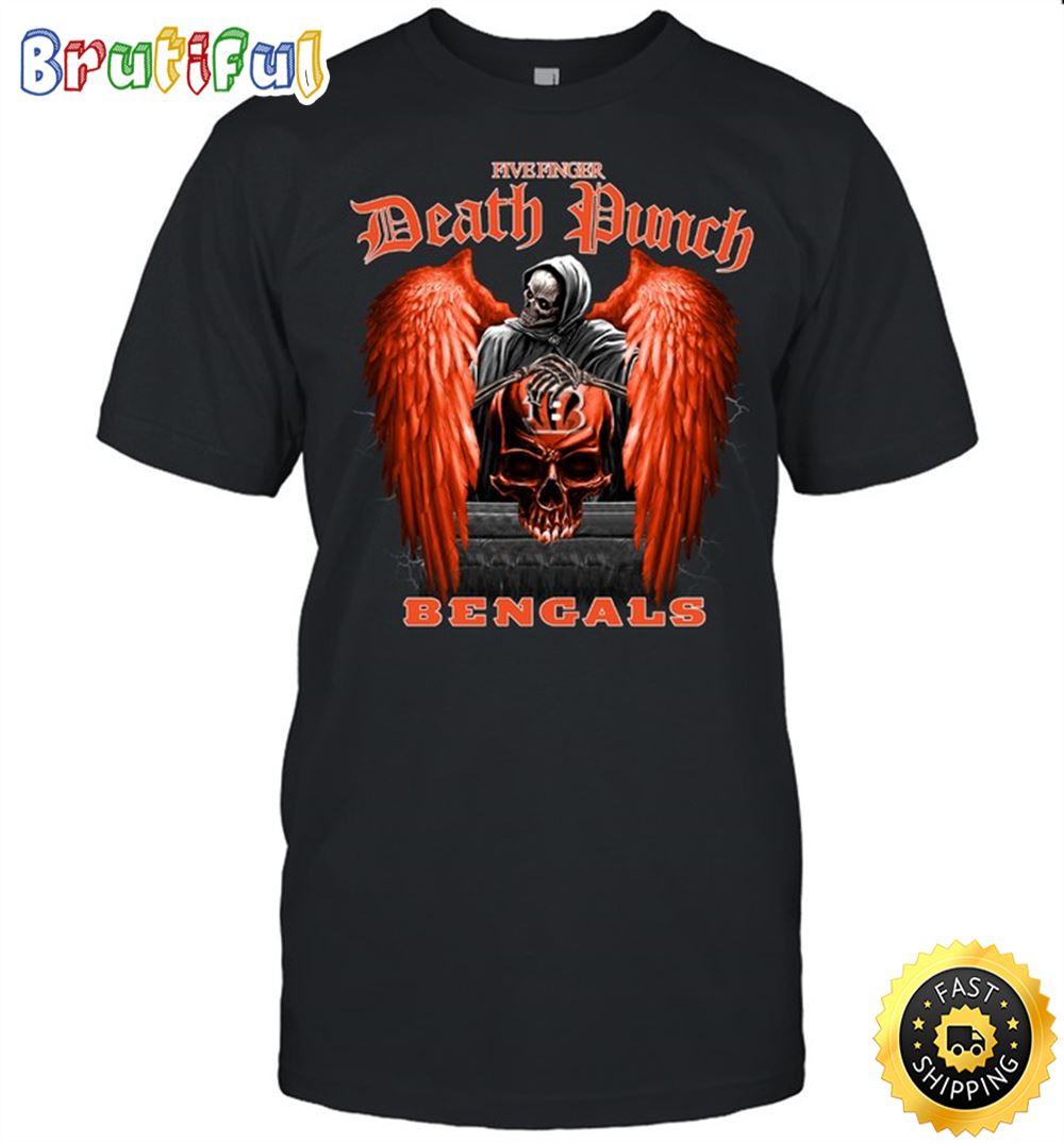 NFL Cincinnati Bengals T Shirt Five Finger Death Punch Nfl Five Finger Death Punch Tshirt For Fans 1 wp8alc.jpg