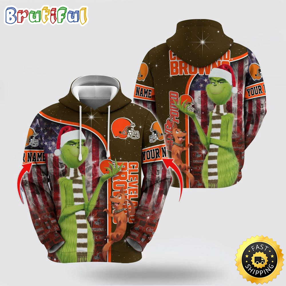 NFL Cleveland Browns Hoodie Grinch Custom 3D Hoodie Trending Shirt 1 hsntuv