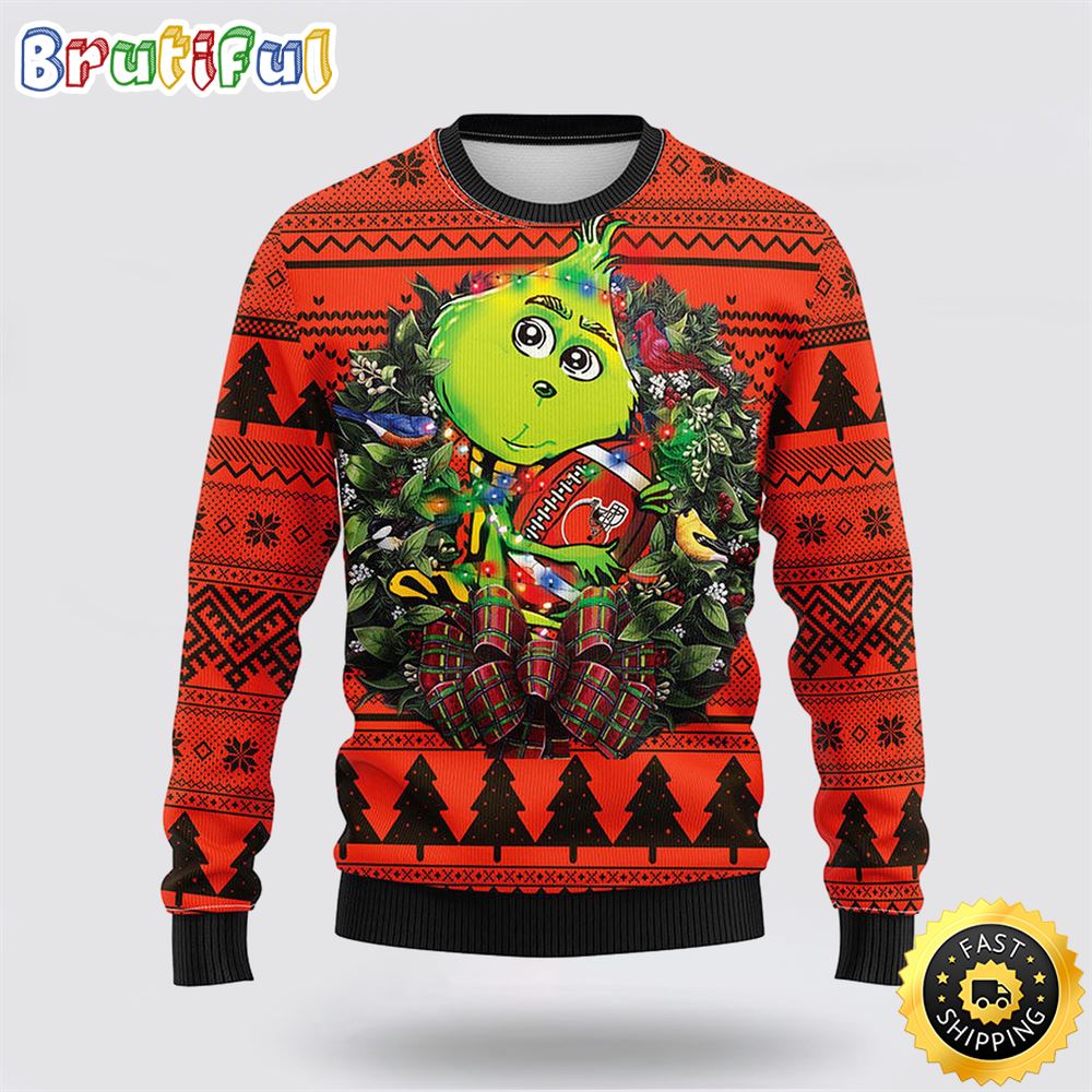 NFL Cleveland Browns Ugly Sweater Grinch Hug Ugly Christmas Sweater mkdzlo.jpg