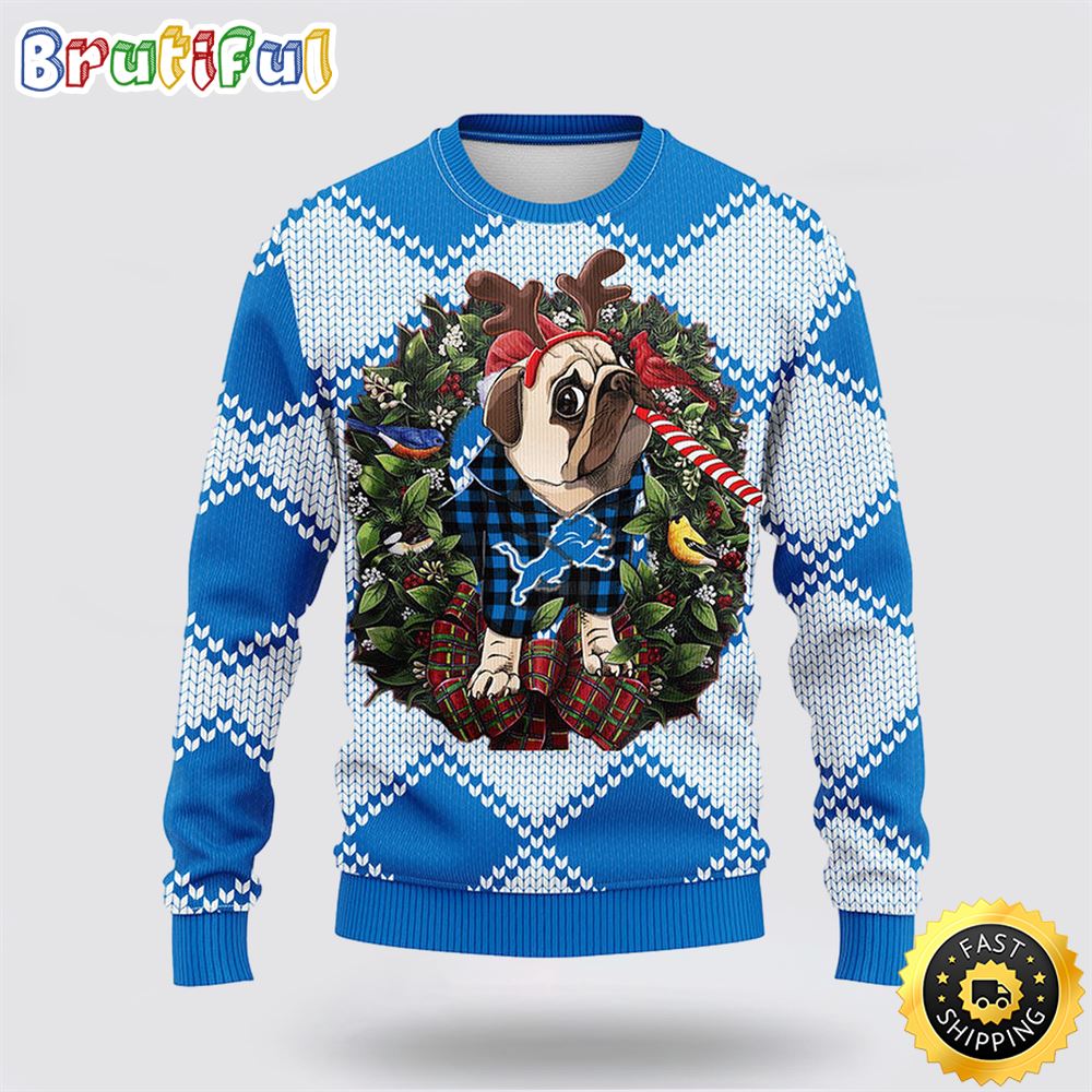 NFL Detroit Lions Ugly Sweater Pub Dog Ugly Christmas Sweater a8aw2w.jpg
