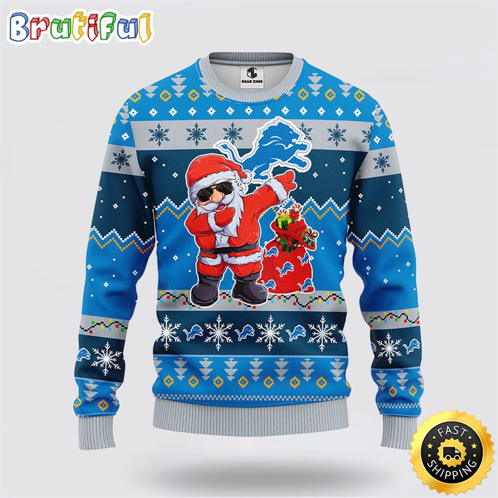 NFL Detroit Lions Ugly Sweater Santa Claus Ugly Christmas Sweater vcefa2.jpg
