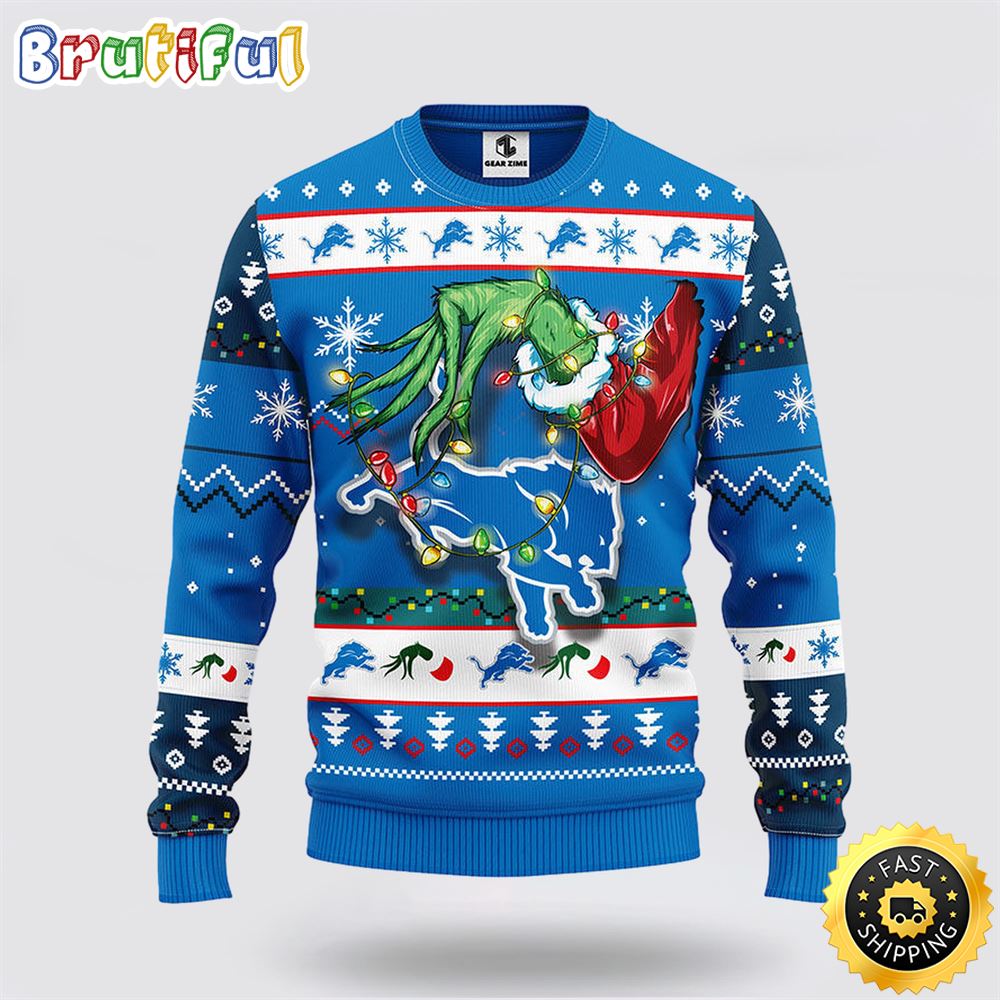 NFL Detroit Lions Ugly Sweater The Hand Of Grinch Ugly Christmas Sweater eyx4yq.jpg