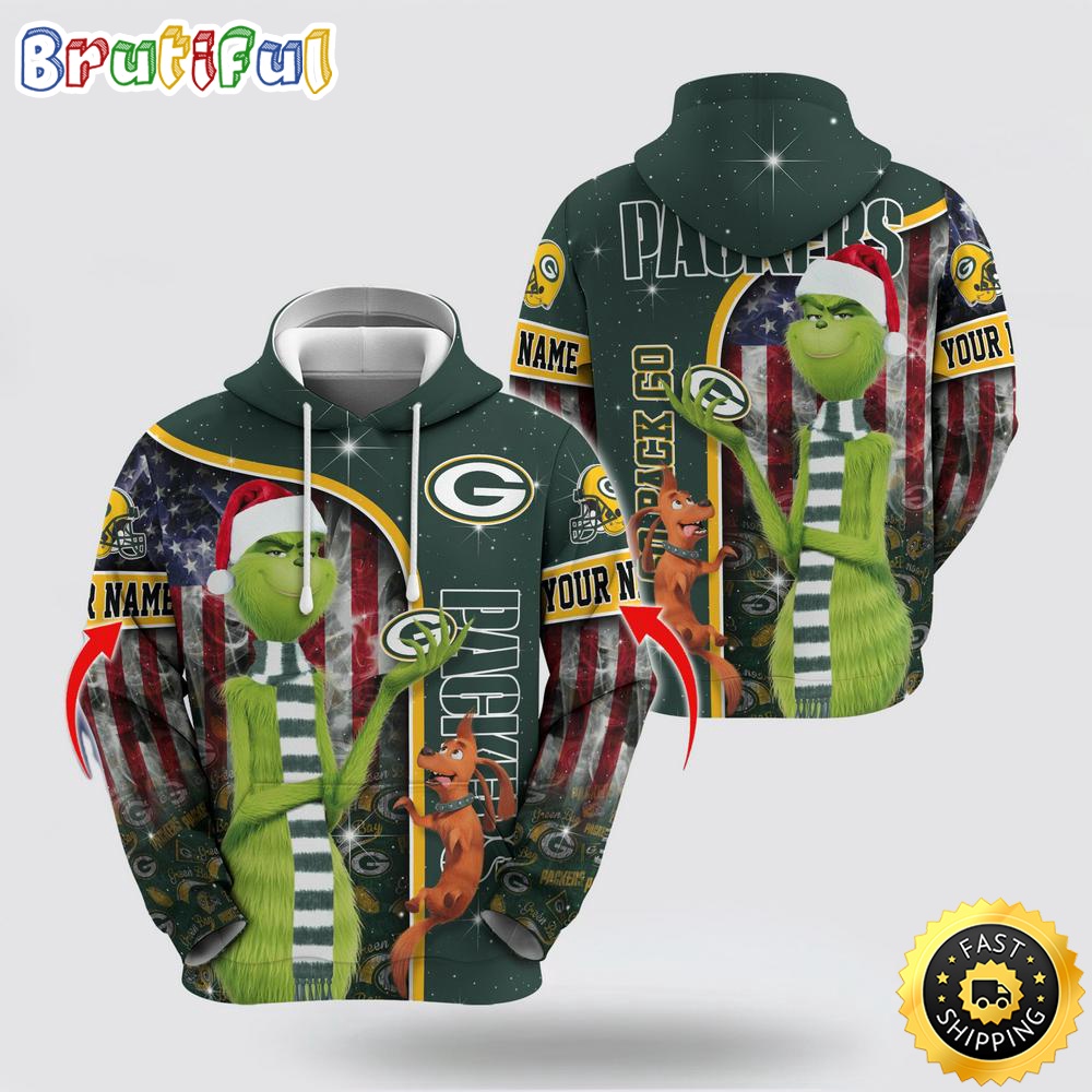 NFL Green Bay Packers Hoodie Grinch Custom 3D Hoodie Trending Shirt 1 c58x10