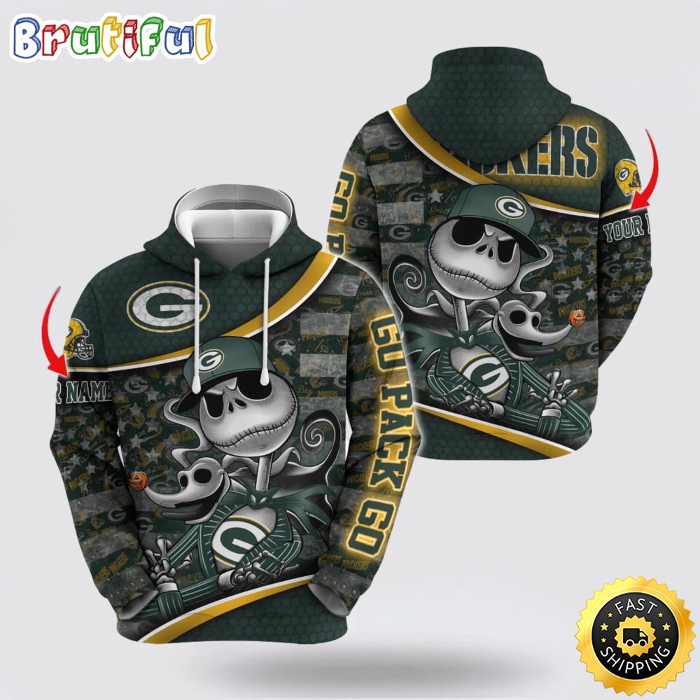 NFL Green Bay Packers Hoodie Jack Custom 3D Hoodie Trending Shirt For This Season bqat3d