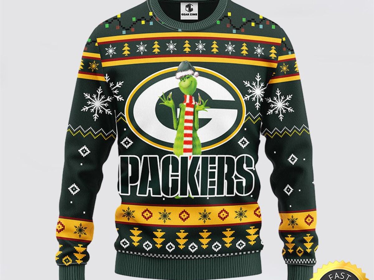 green bay packers ugly sweater dress 2025 Christmas Packers Personalized Ugly Sweater
