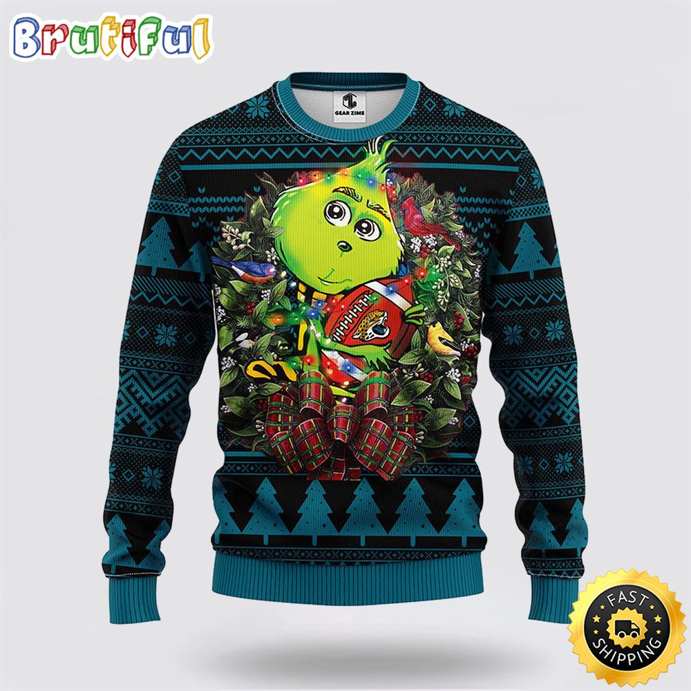 NFL Jacksonville Jaguars Ugly Sweater Grinch Hug Ugly Christmas Sweater qkinhw.jpg