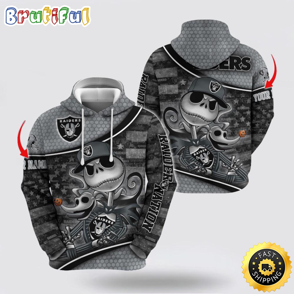 NFL Las Vegas Raiders Hoodie Jack Custom 3D Hoodie Trending Shirt For This Season hadzz9