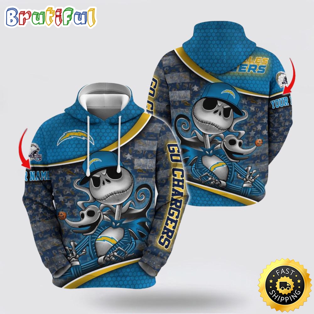 NFL Los Angeles Chargers Hoodie Jack Custom 3D Hoodie Trending Shirt For This Season o3oqia