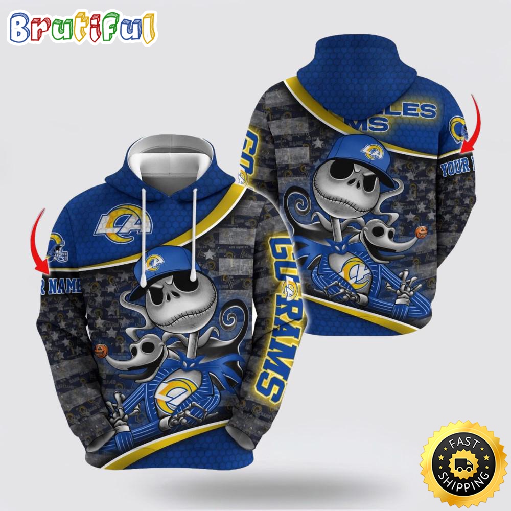 NFL Los Angeles Rams Hoodie Jack Custom 3D Hoodie Trending Shirt For This Season dba2ni